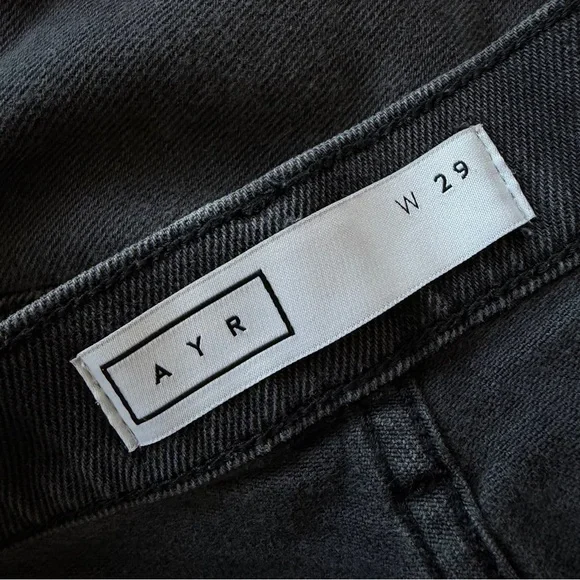 AYR The Yes Yes Yes High Rise in Black Licorice Size 29 - Picture 5 of 7